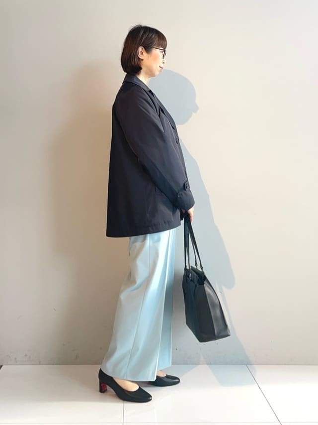 murayamaさんの「INDIVI｜【新作褒められパンツ】快温ワイドパンツ」を使ったコーディネート