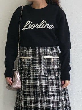 Riaさんの「index｜チェックツィードスカート／セットアップ対応【洗える】」を使ったコーディネート