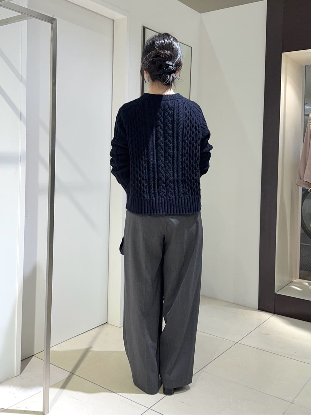 kaoruさんの「UNTITLED｜【洗える】スポンディッシュ ケーブル柄ニット」を使ったコーディネート