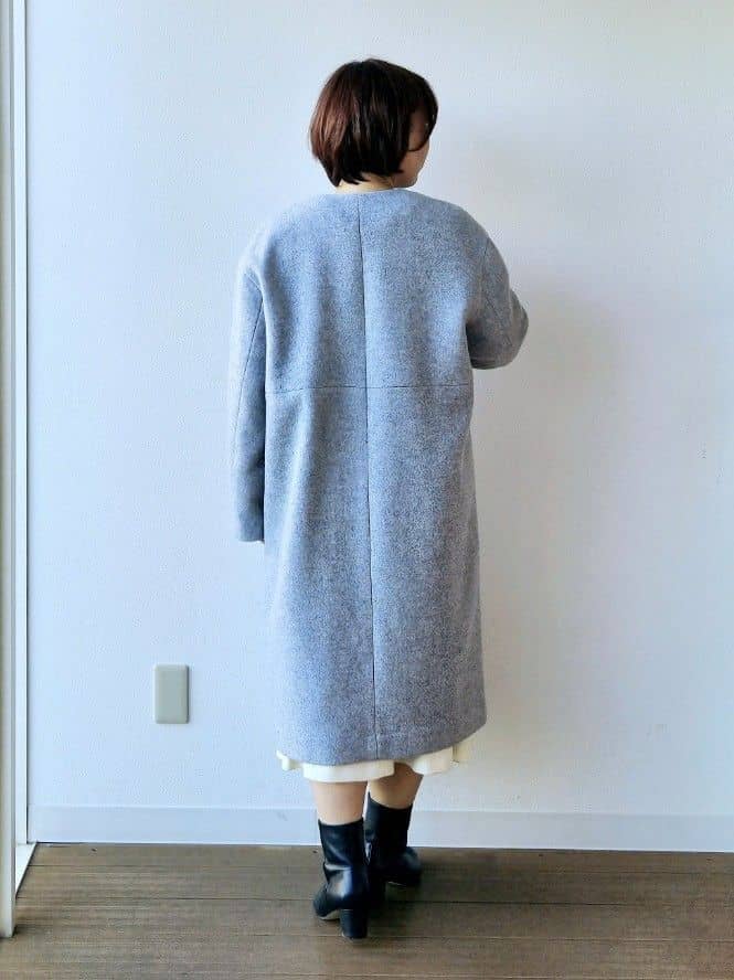 やじまさんの「UNTITLED｜【軽量／ウール混】ライトフォルム ロングコート」を使ったコーディネート