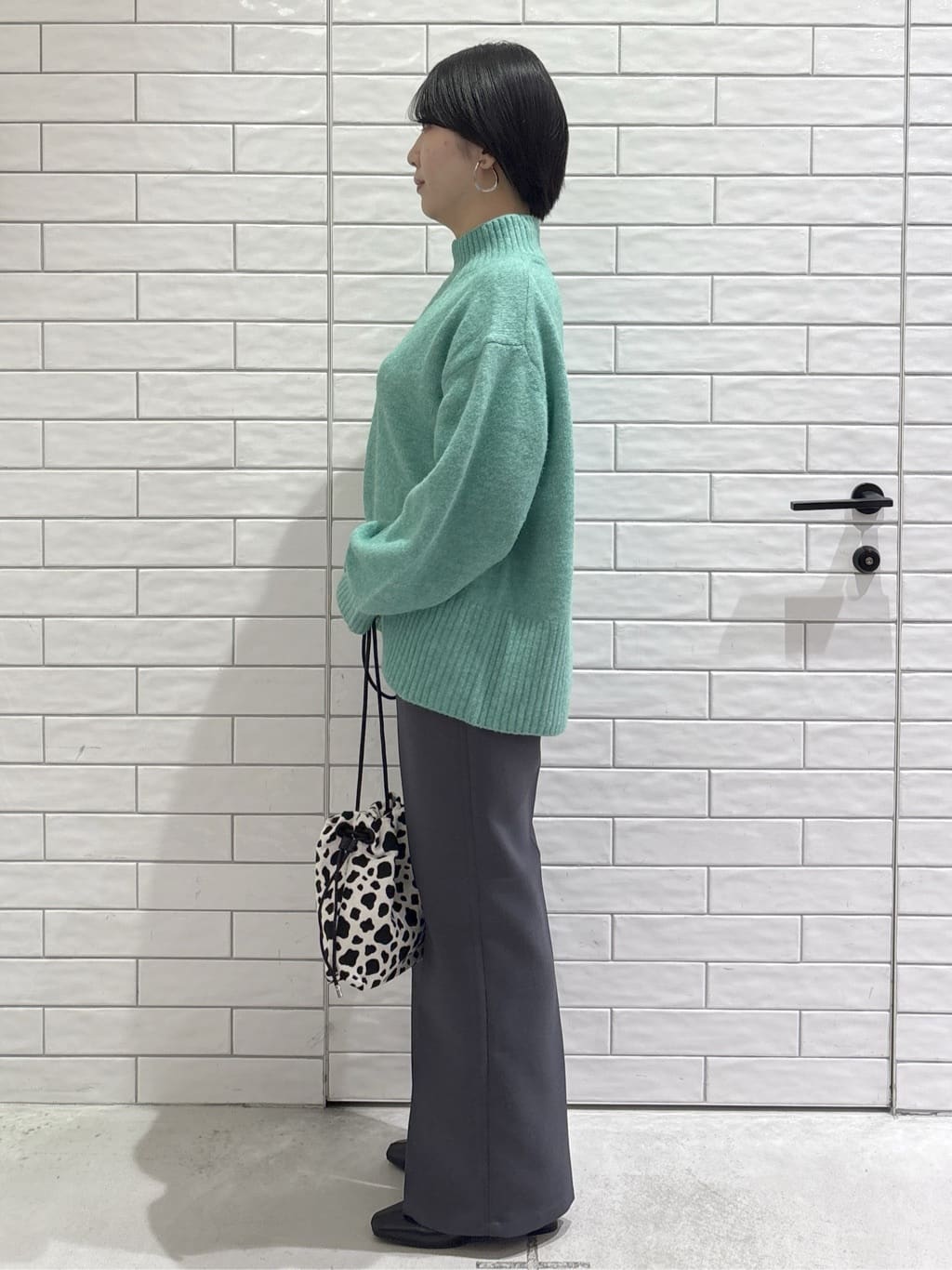 ayumiさんの「OPAQUE.CLIP｜ふわふわハイネックニット【洗濯機OK】」を使ったコーディネート