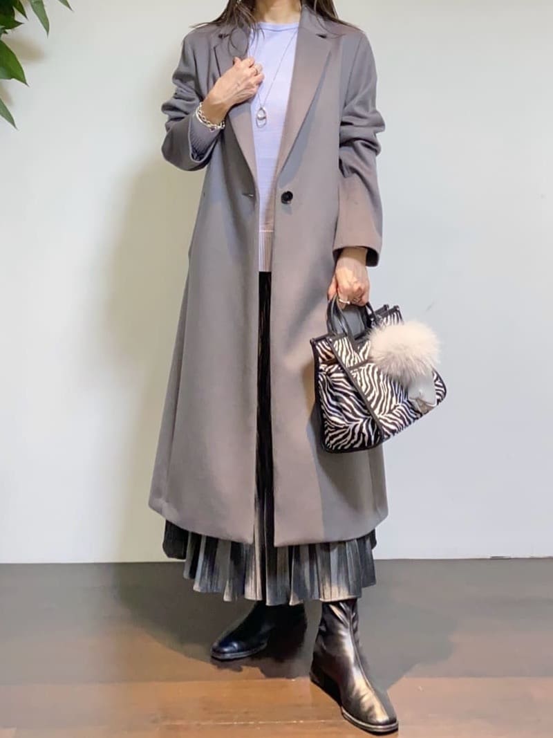 tomoさんの「UNTITLED｜【スタイリッシュ／オンオフ兼用】ウールチェスターコート」を使ったコーディネート