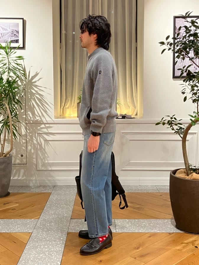 junyaさんの「DRESSTERIOR｜◆【Safari5月号掲載】10．6oz コンフォートワイドデニムパンツ」を使ったコーディネート