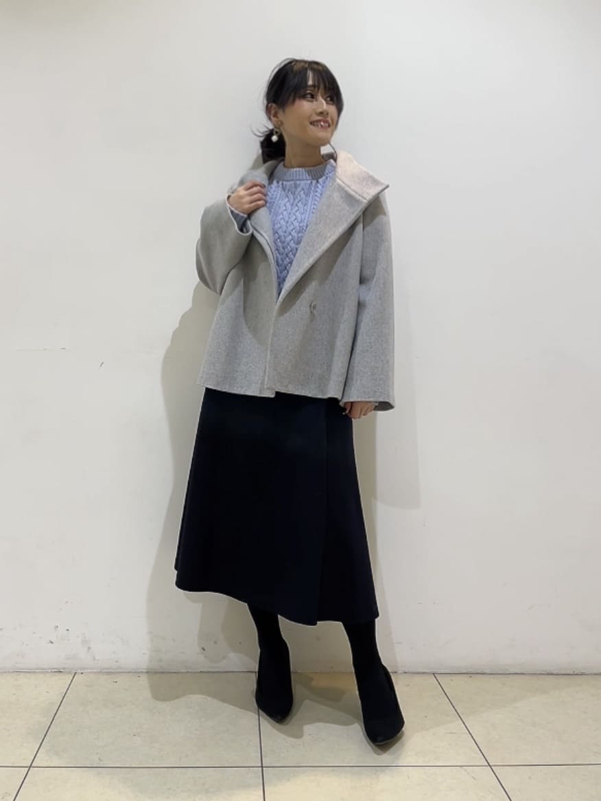 watanabeさんの「UNTITLED｜【着回しが効く／オンオフアウター】ウールショートコート」を使ったコーディネート