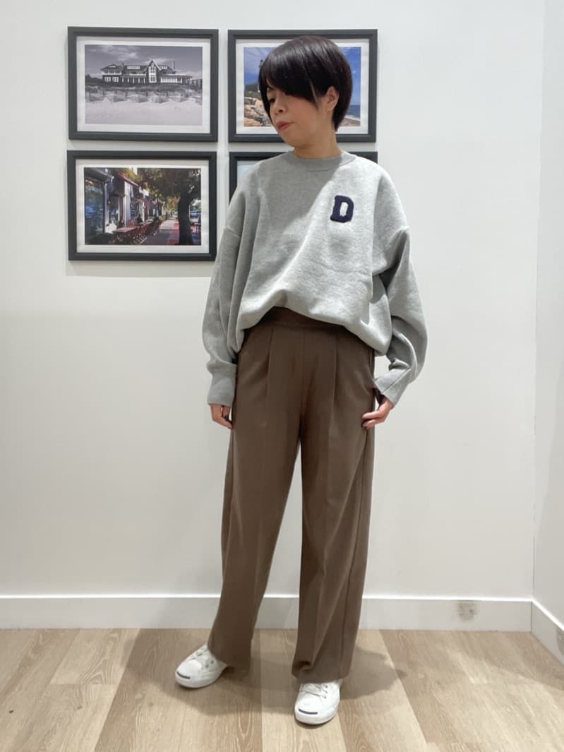 Naoさんの「Dessin｜【洗える】Dサガラ刺繍ワッペン付きニット」を使ったコーディネート