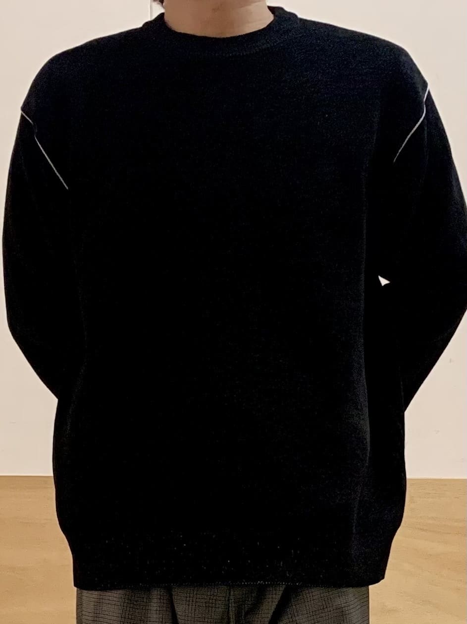 MATUさんの「THE SHOP TK｜【包み込まれるような柔らかさ】配色モールニット 洗濯機OK」を使ったコーディネート