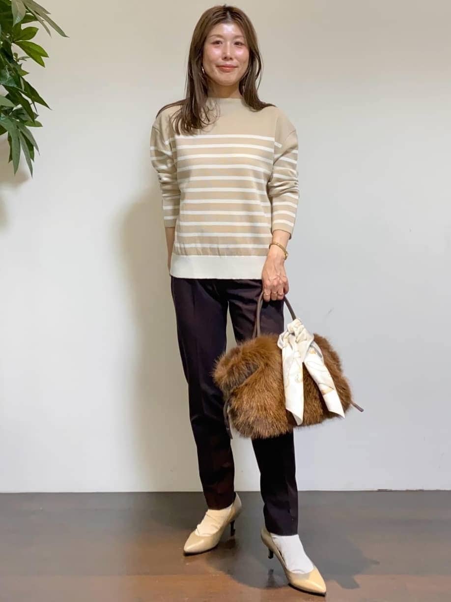 tomoさんの「UNTITLED｜【洗える】モックネックミラノリブニット」を使ったコーディネート
