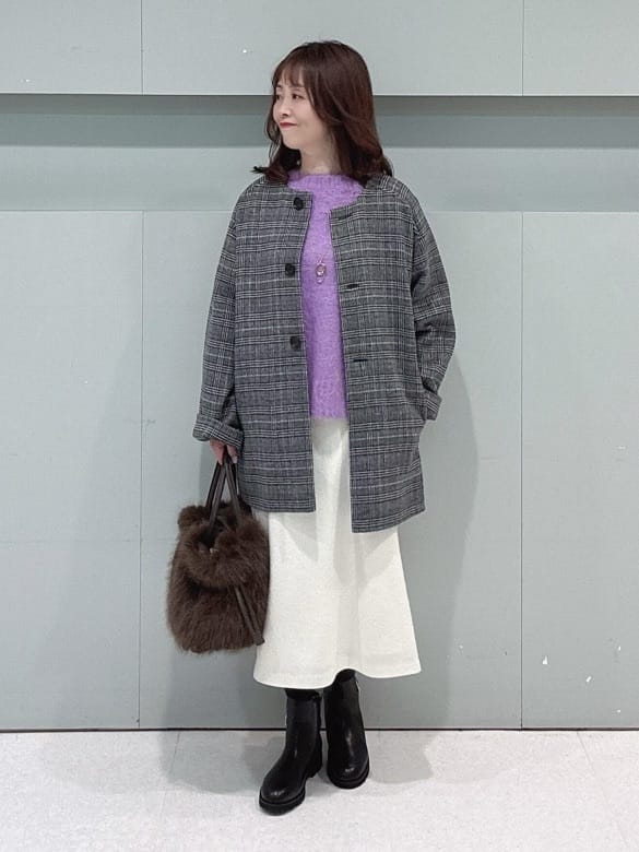 makiさんの「UNTITLED｜【ゆったり】アルパカ混シャギーニット」を使ったコーディネート