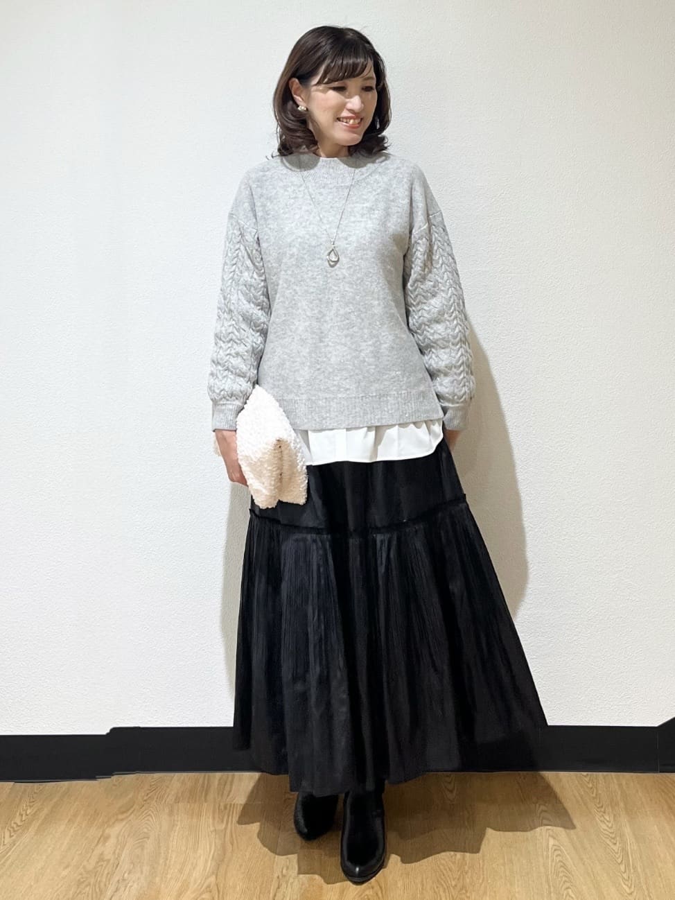 ayaさんの「Reflect｜【重ね着でも一枚着でも◎】ドッキングジャージトップス」を使ったコーディネート