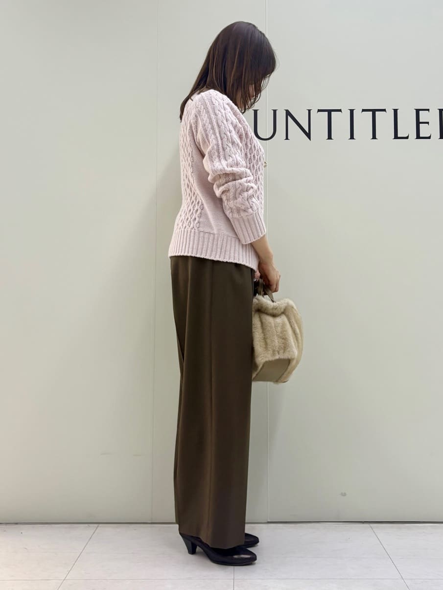 Sakaiさんの「UNTITLED｜【洗える】スポンディッシュ ケーブル柄ニット」を使ったコーディネート