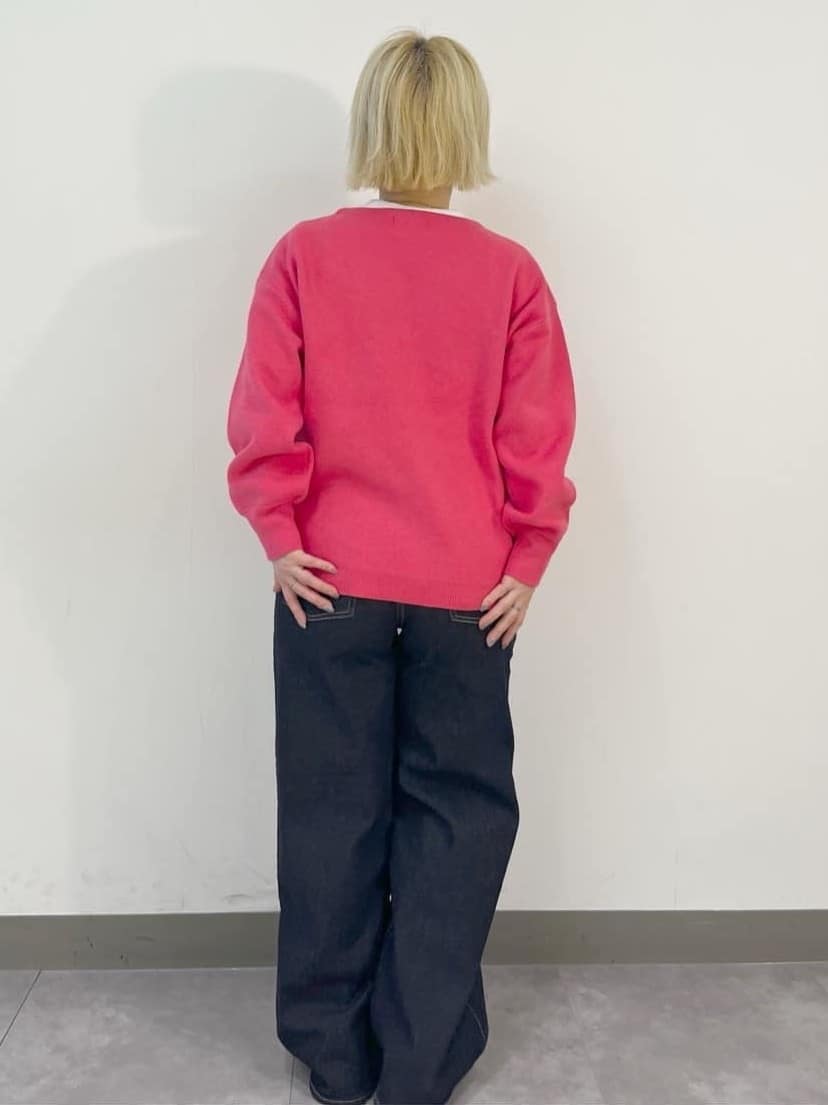 くーみーさんの「OPAQUE.CLIP｜サイド編地切替ニットトップス／セットアップ対応【洗濯機OK】」を使ったコーディネート