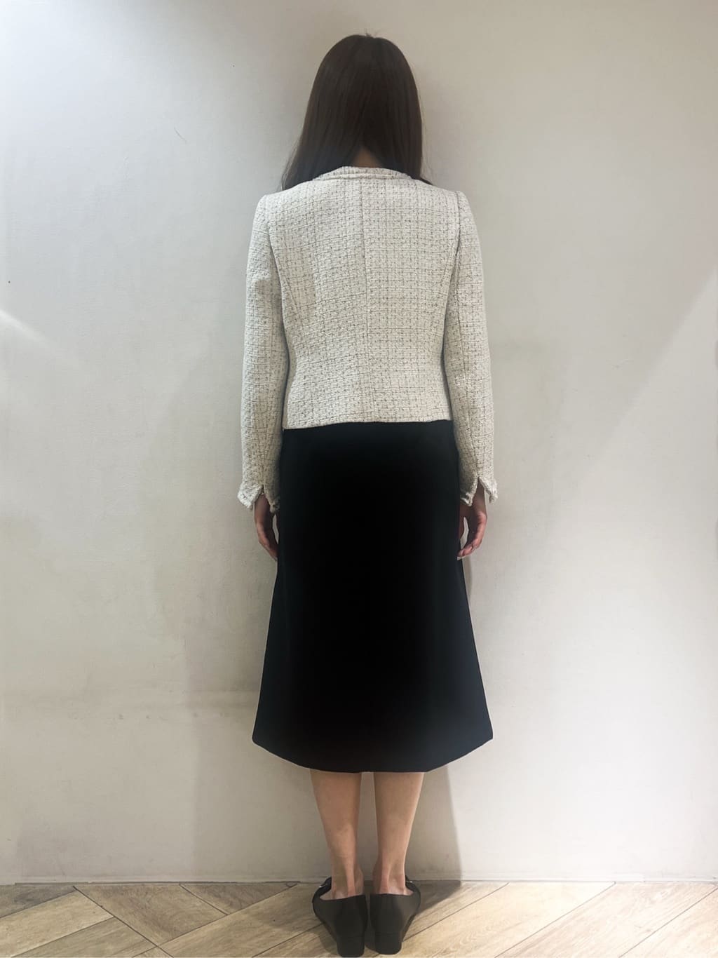 nanaさんの「index｜ストレッチキーネックワンピース【洗濯機OK／イージーアイロン】」を使ったコーディネート