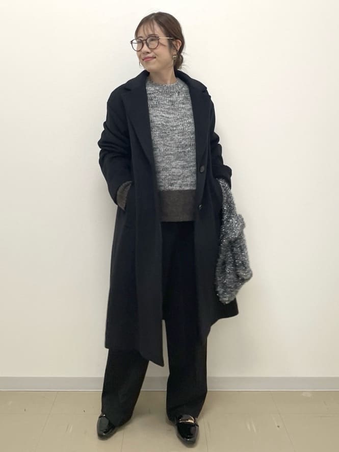 Akiさんの「OPAQUE.CLIP｜カシミヤブレンドウールチェスターコート」を使ったコーディネート