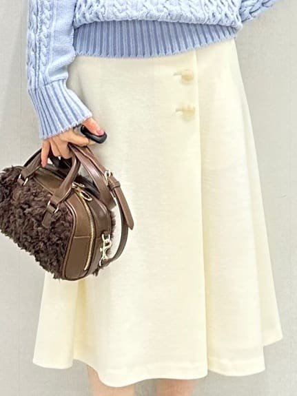 Miwaさんの「UNTITLED｜【洗える】スポンディッシュ ケーブル柄ニット」を使ったコーディネート