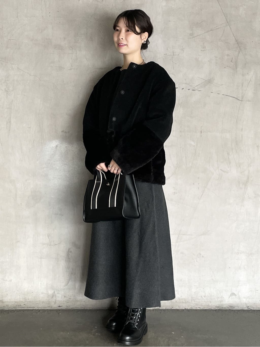 tomokoさんの「OPAQUE.CLIP｜サイド編地切替ニットトップス／セットアップ対応【洗濯機OK】」を使ったコーディネート