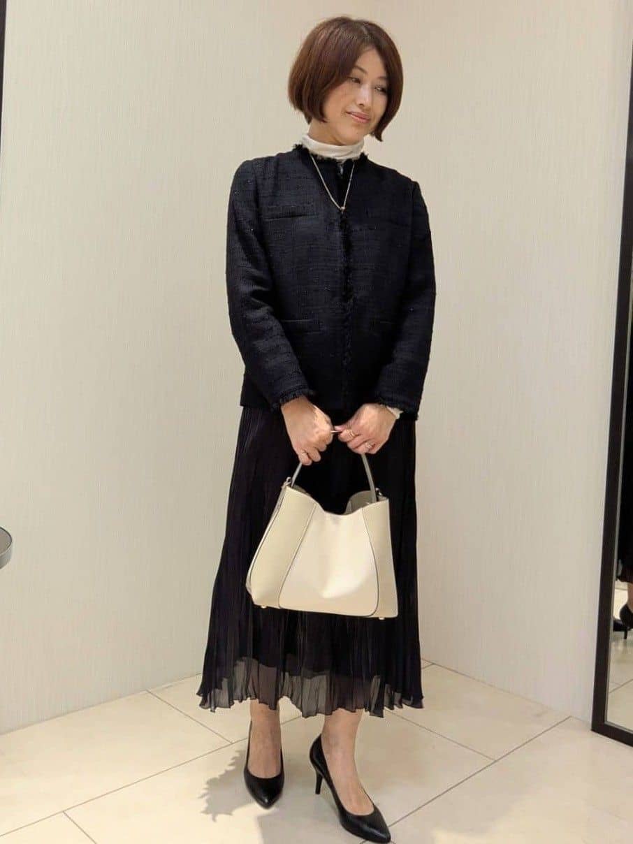 u-macoさんの「UNTITLED｜【仕事着/スーツ】ファンシーツイード ジャケット」を使ったコーディネート