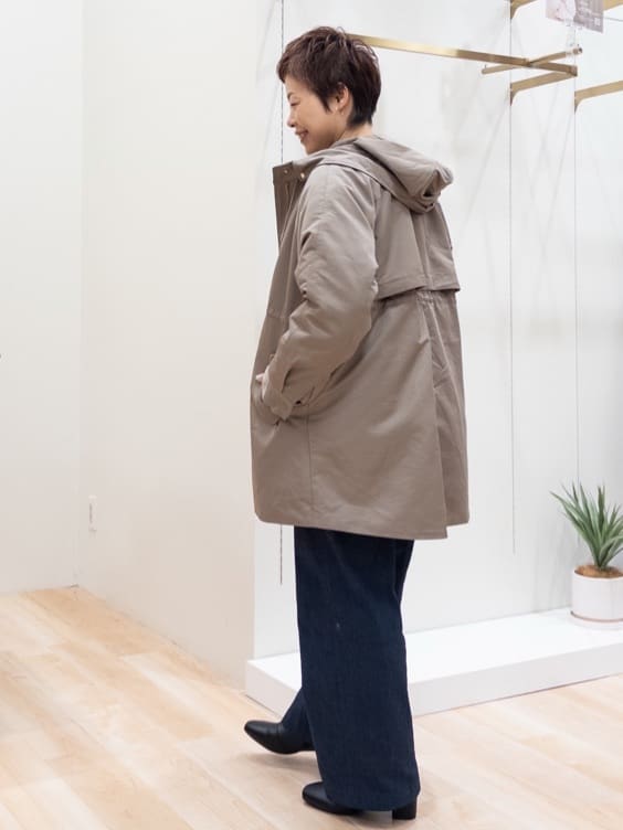 シュウコさんの「grove｜最終お値下げ！！【名品アウター/3WAY・はっ水】ボアライナー付きモッズコート」を使ったコーディネート