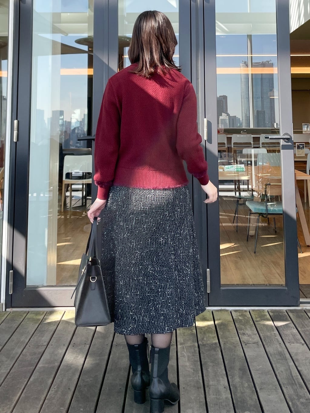 yukariさんの「Reflect｜【ほんのりラメ感◎】ケーブル柄ニット」を使ったコーディネート