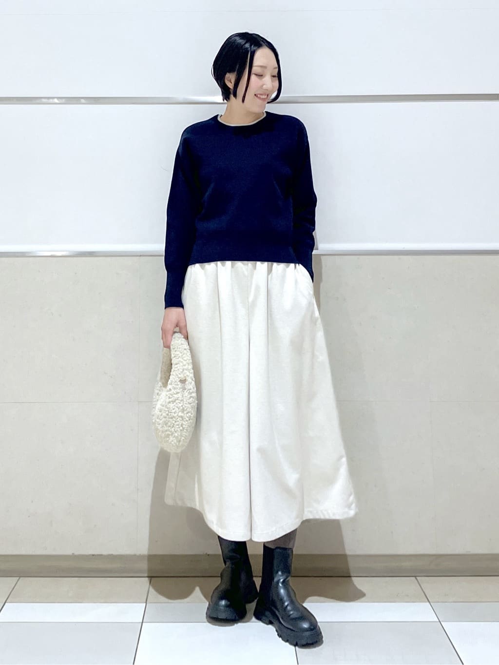 eriko さんの「Dessin｜【2WAY】フェイクムートンコート」を使ったコーディネート