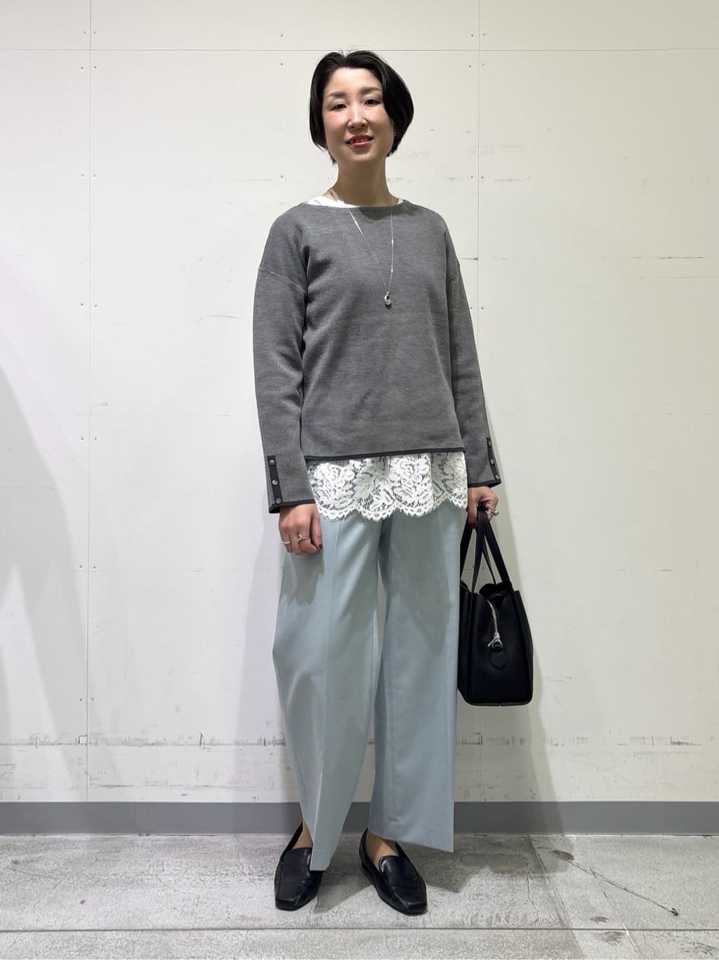 yuriさんの「INDIVI｜【新作褒められパンツ】快温ワイドパンツ」を使ったコーディネート