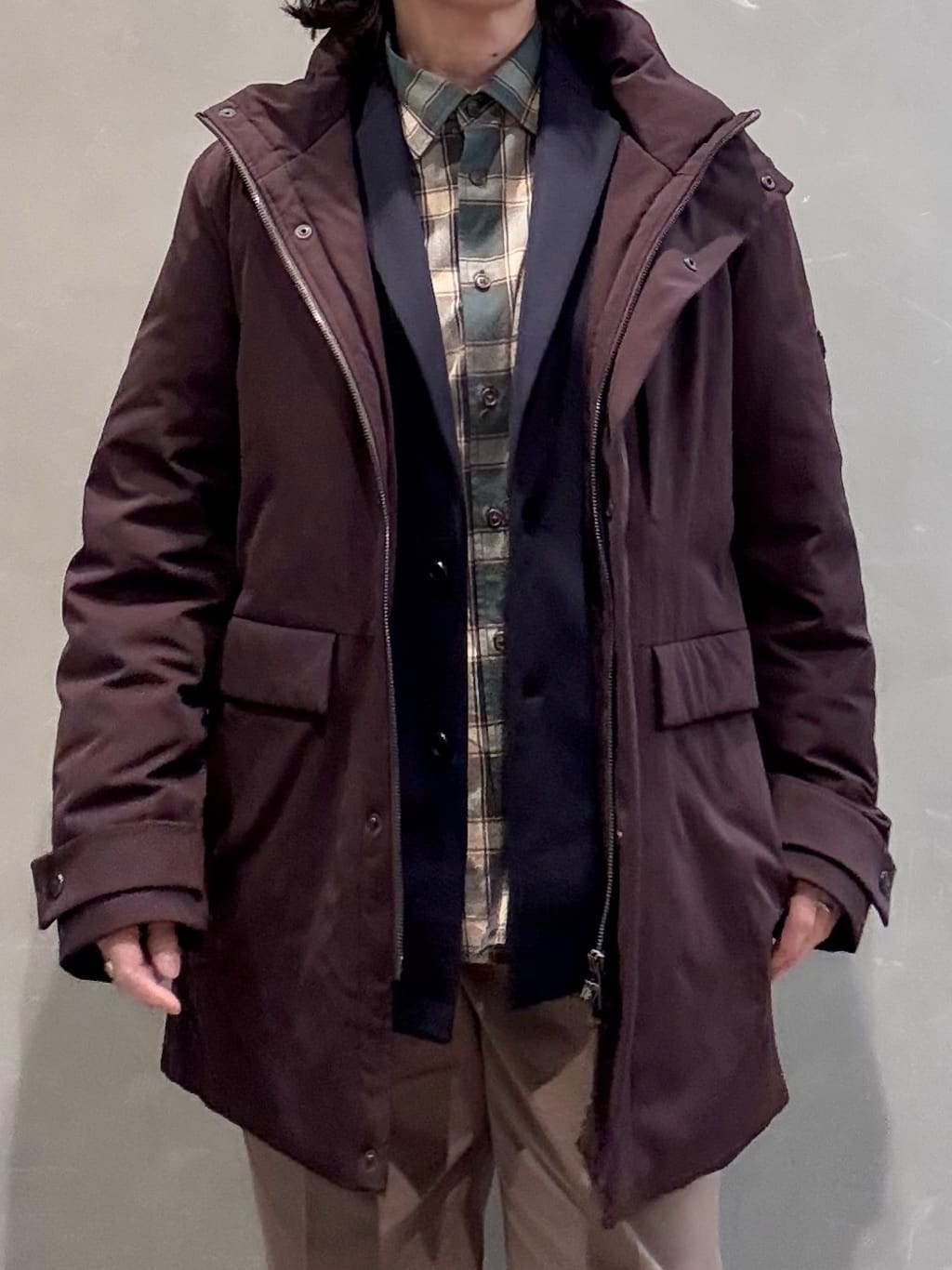 のぐみさんの「TAKEO KIKUCHI｜【None Of Stress】ストレッチ ダウンブルゾン」を使ったコーディネート
