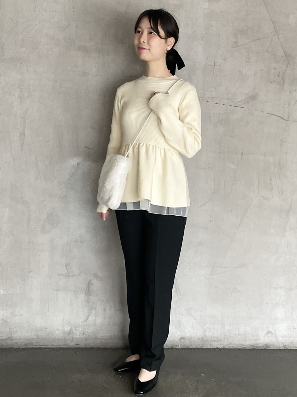 tomokoさんの「OPAQUE.CLIP｜【抗菌防臭加工／生活防水】メタルパーツVフラットパンプス」を使ったコーディネート