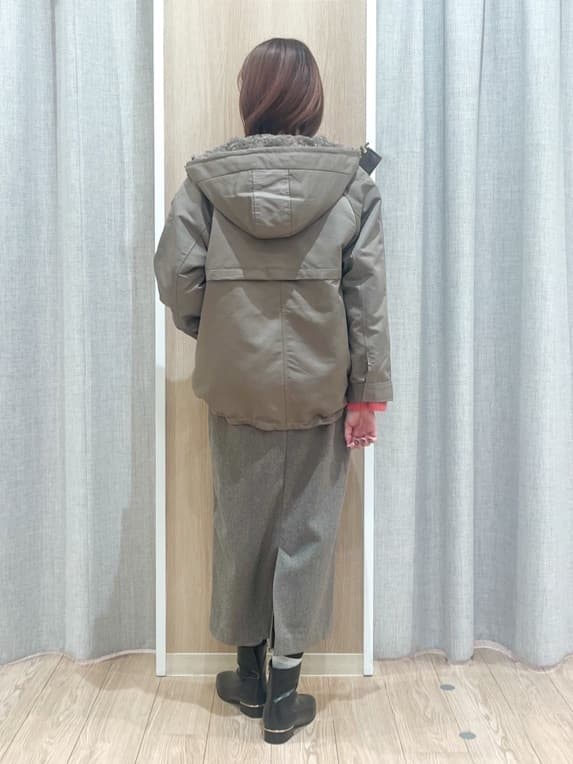 みーちゃんさんの「grove｜【名品アウター/3WAY・はっ水】ボアライナー付マウンテンパーカ」を使ったコーディネート