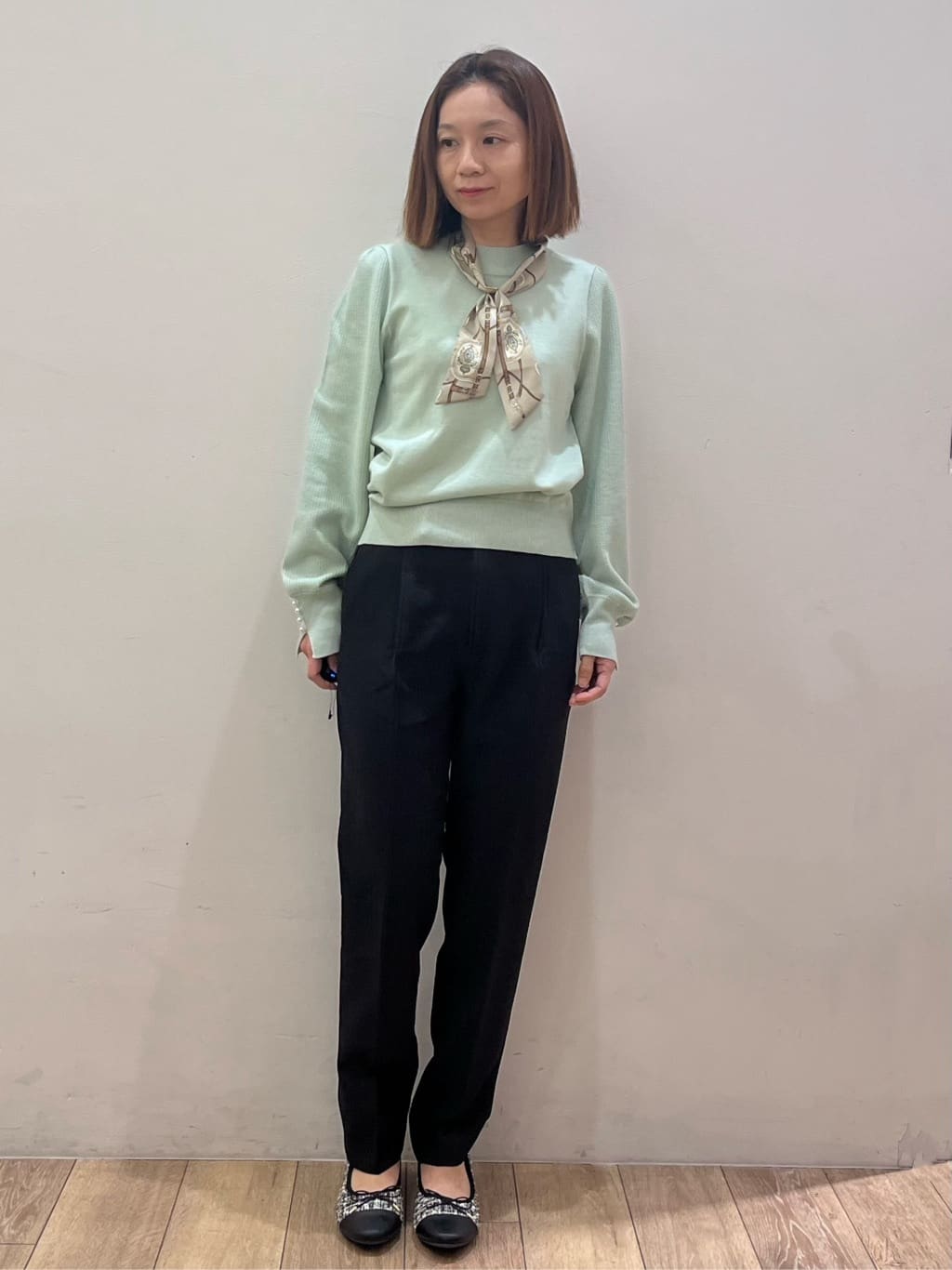 kcさんの「OPAQUE.CLIP｜麻調シアーダブルブレストテーラードジャケット【洗濯機洗い可】」を使ったコーディネート