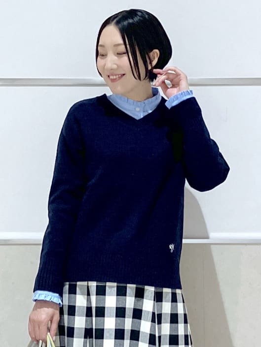 eriko さんの「Dessin｜【撥水・2WAY】ミュラーダウンコートミドル丈」を使ったコーディネート