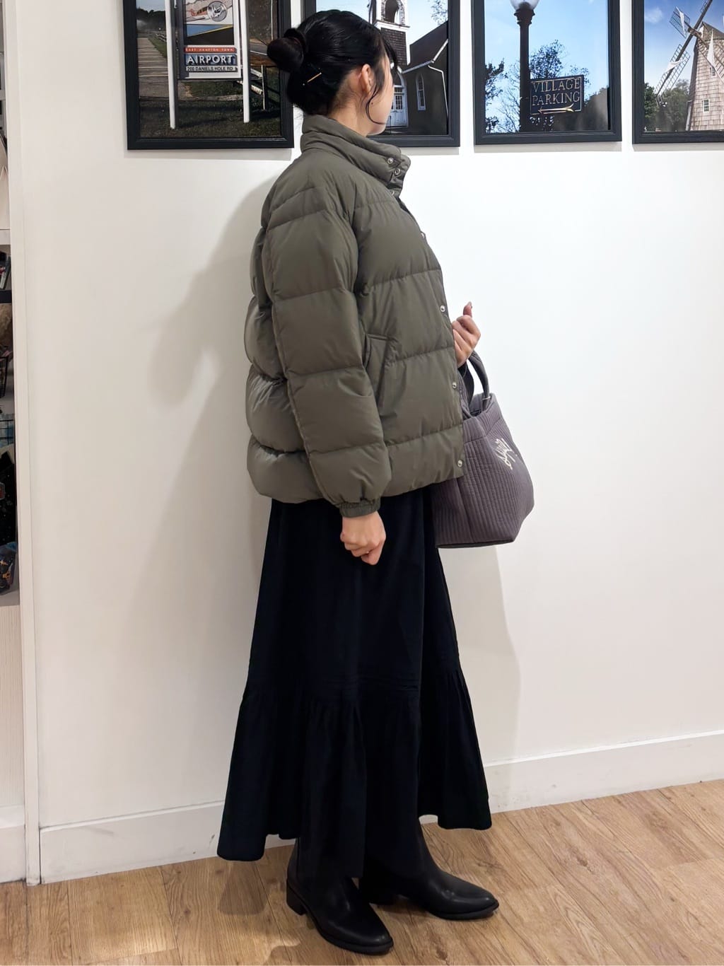 Ririkaさんの「Dessin｜【洗える】シャツテールロングTシャツ」を使ったコーディネート