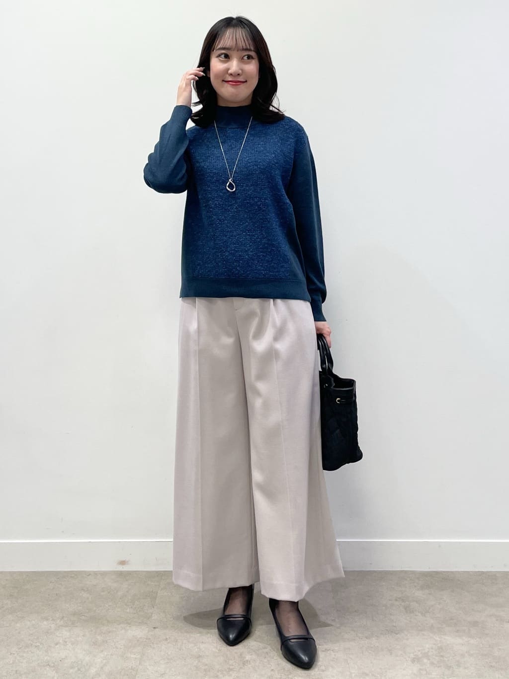 yukariさんの「Reflect｜【SS-4Lサイズ／衿が顔に当たらない◎】スタンドネックミドルコート」を使ったコーディネート