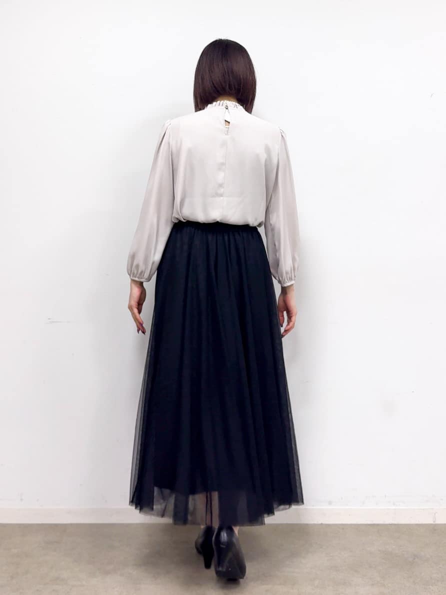 𝐜𝐡𝐢𝐤𝐚さんの「SHOO･LA･RUE｜【S-3L】オンとオフで印象が変わる ライトツイードジャケット」を使ったコーディネート