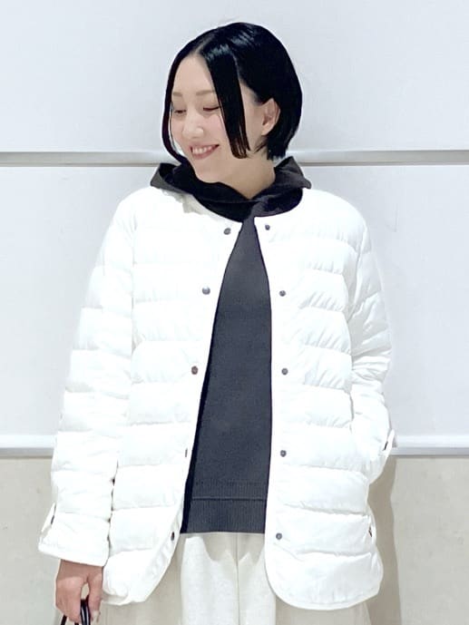 eriko さんの「Dessin｜【撥水・2WAY】ミュラーダウンコートミドル丈」を使ったコーディネート
