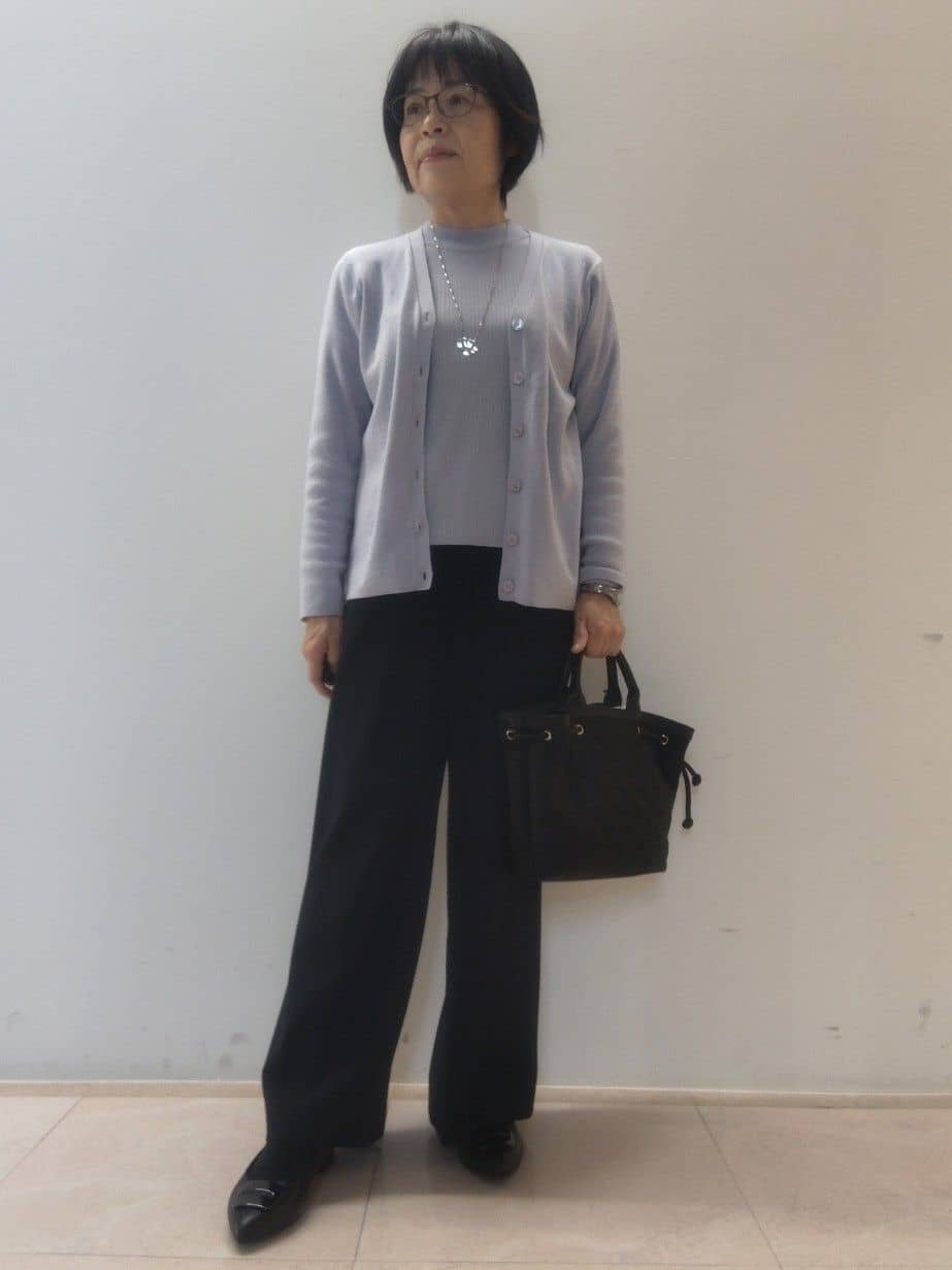 tokuさんの「Reflect｜【選べる5色／アンサンブル可】プチハイネックリブニット」を使ったコーディネート