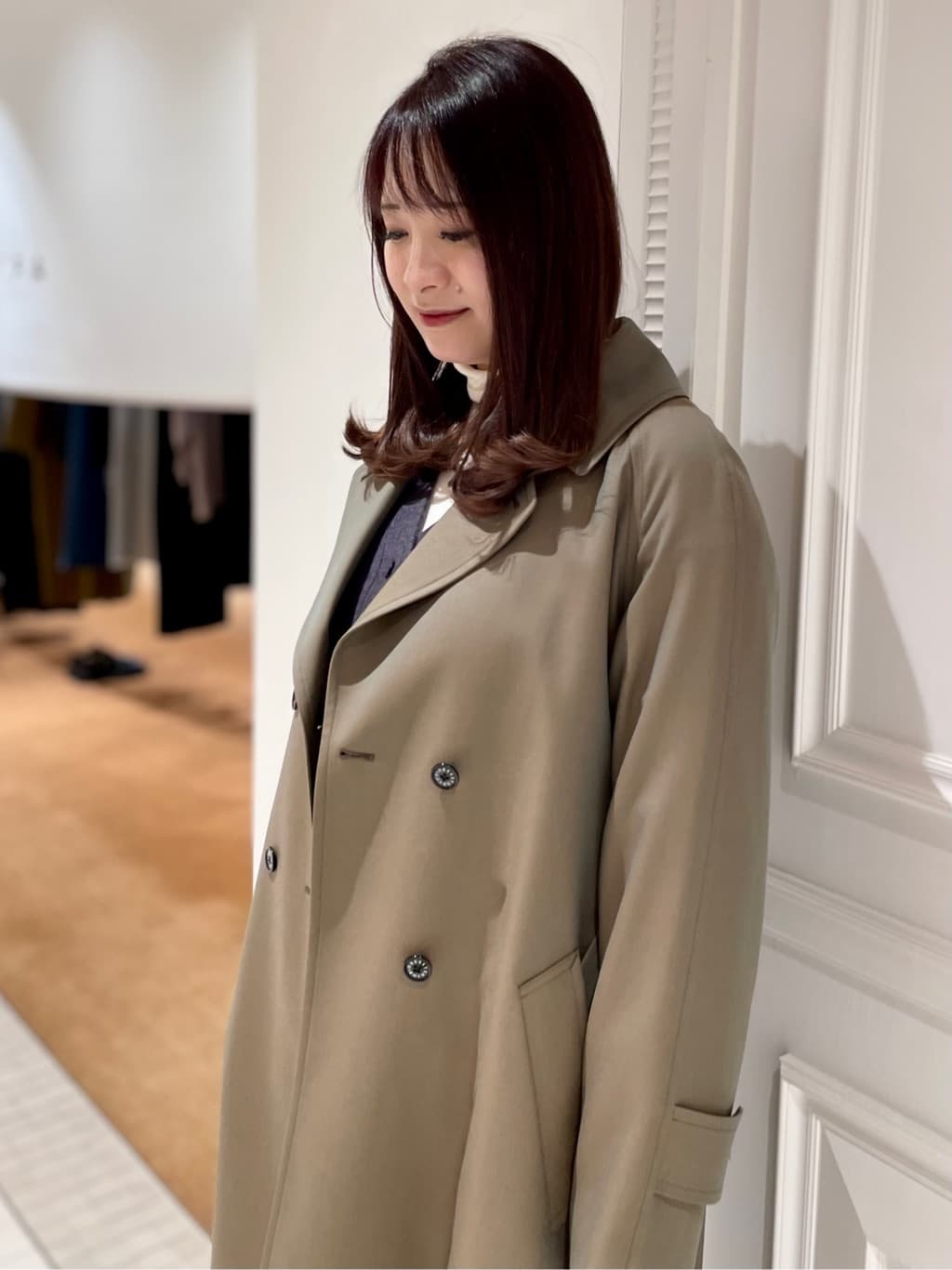 minowaさんの「DRESSTERIOR｜レタードニットカーディガン」を使ったコーディネート