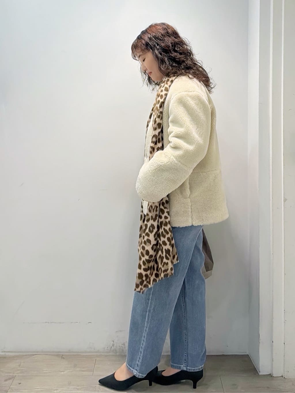sumicaさんの「OPAQUE.CLIP｜襟付きロゴジャカードニット【洗濯機OK】」を使ったコーディネート