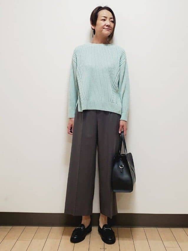 yuuさんの「Reflect｜【腰周りすっきり◎】ワイドクロップドパンツ」を使ったコーディネート