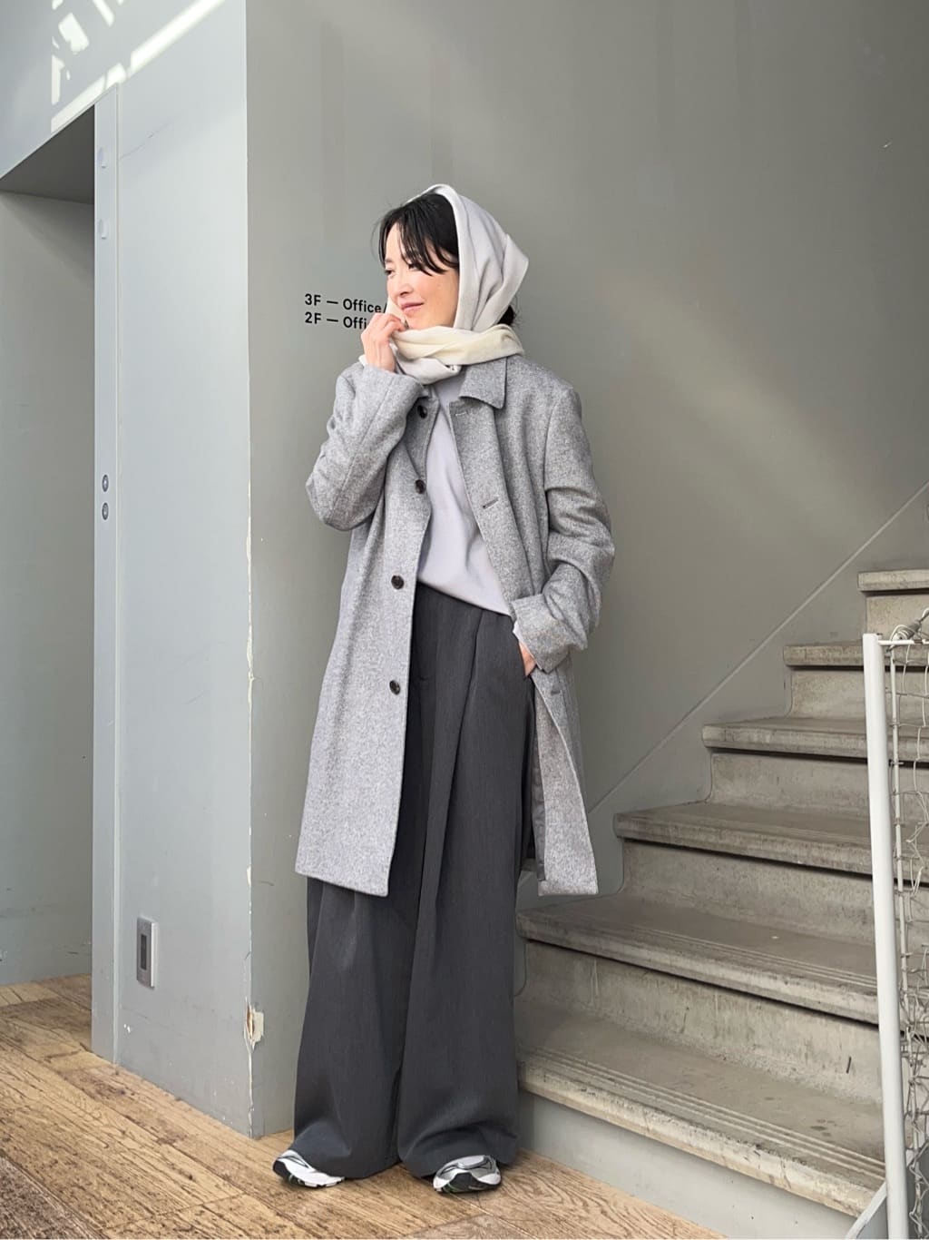 神野（jinno）さんの「TAKEO KIKUCHI｜【Sサイズ～】アンチピリング テーラードネック ニット」を使ったコーディネート