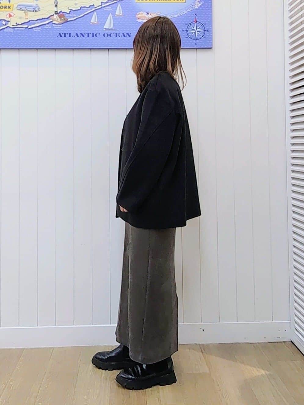 itoさんの「Dessin｜ウール混クルーネックコート」を使ったコーディネート