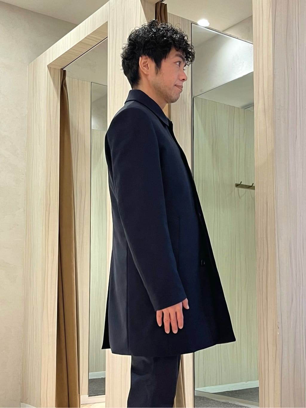 URAさんの「TAKEO KIKUCHI｜【ダウンライナー付き】メランジ ステンカラー コート」を使ったコーディネート