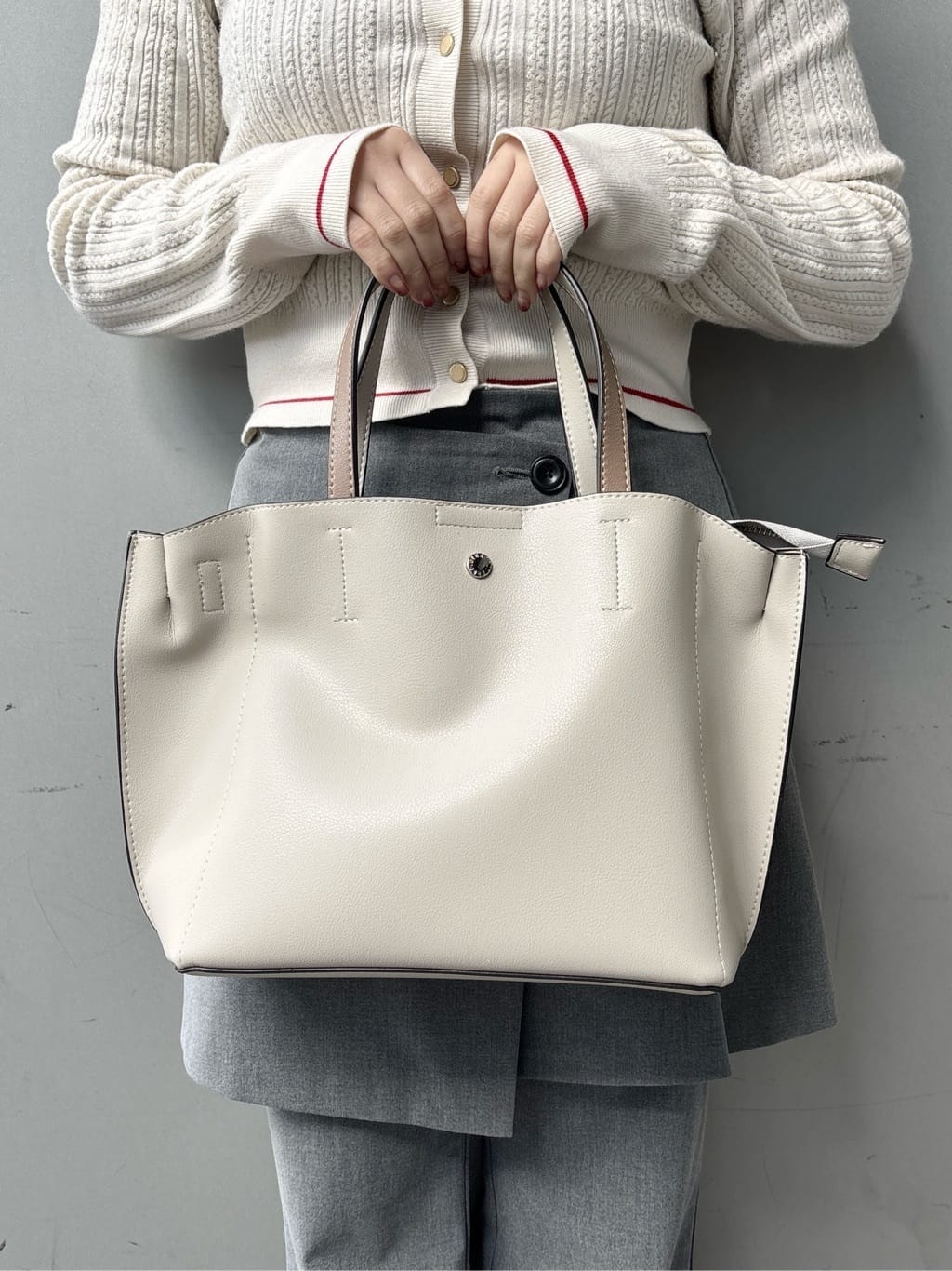 まっきーさんの「ESPERANZA｜肩楽 2WAYミニトートバッグ」を使ったコーディネート