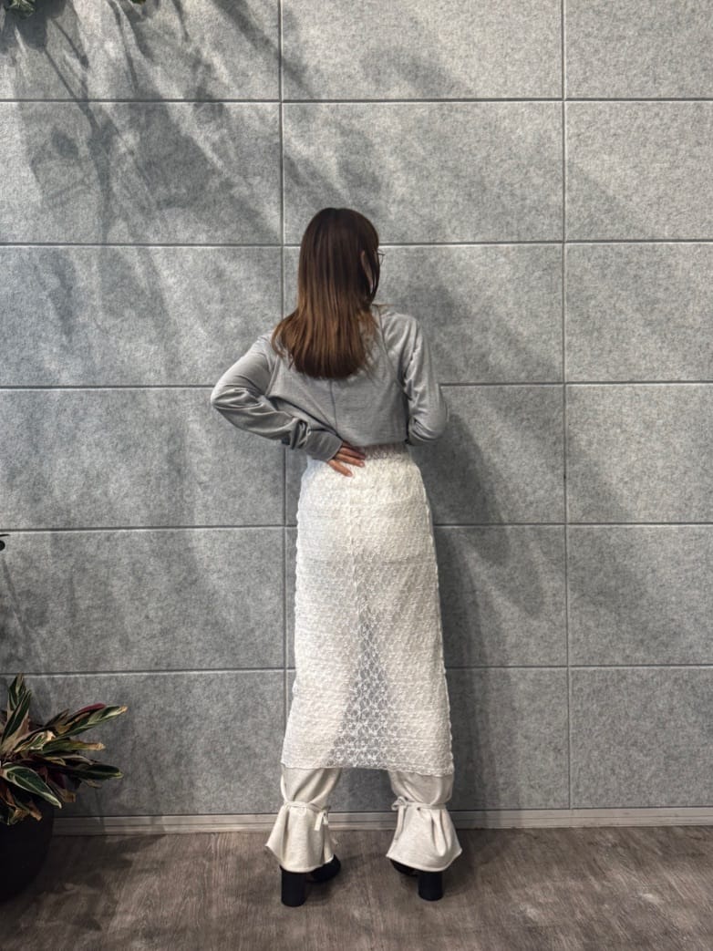 designer yukaさんの「CODE A｜【Re】ribbon sweat pants」を使ったコーディネート