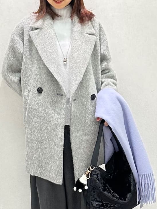 Miwaさんの「UNTITLED｜【8色展開/洗える】ウールカシミヤ ハイネックニット」を使ったコーディネート