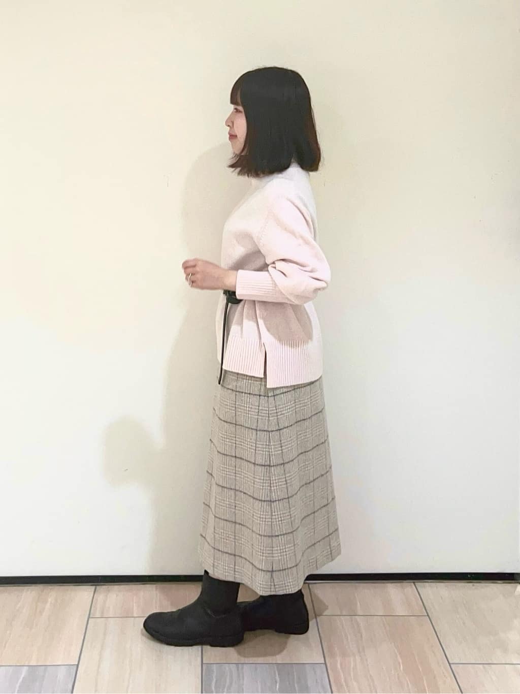 Mitsukiさんの「UNTITLED｜【8色展開/洗える】ウールカシミヤ ハイネックニット」を使ったコーディネート