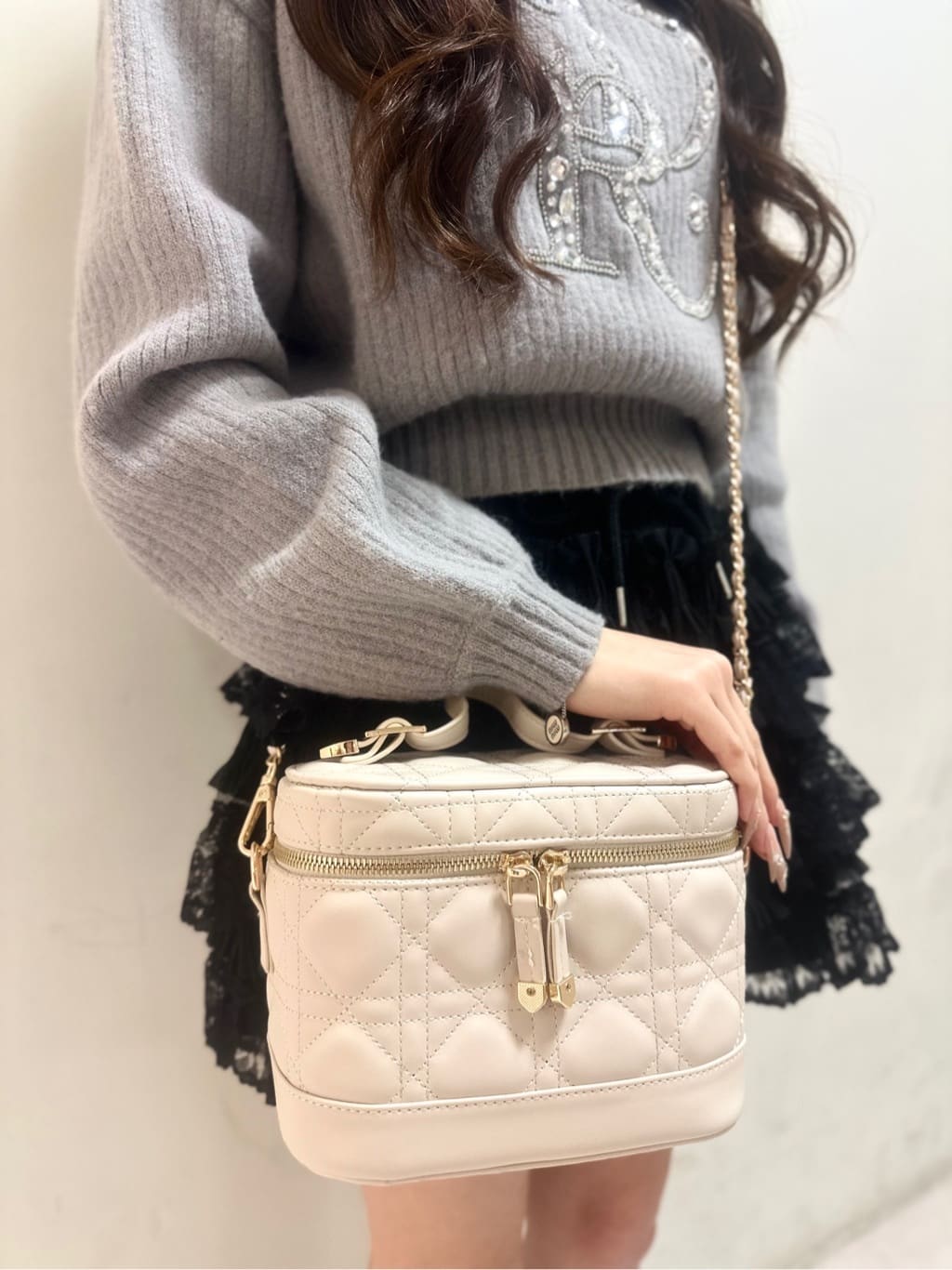ayakaさんの「ESPERANZA｜キルティングバニティ3WAYショルダー」を使ったコーディネート