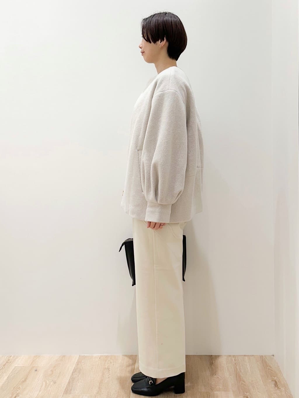 yurieさんの「OPAQUE.CLIP｜リボンメタルイヤリング」を使ったコーディネート