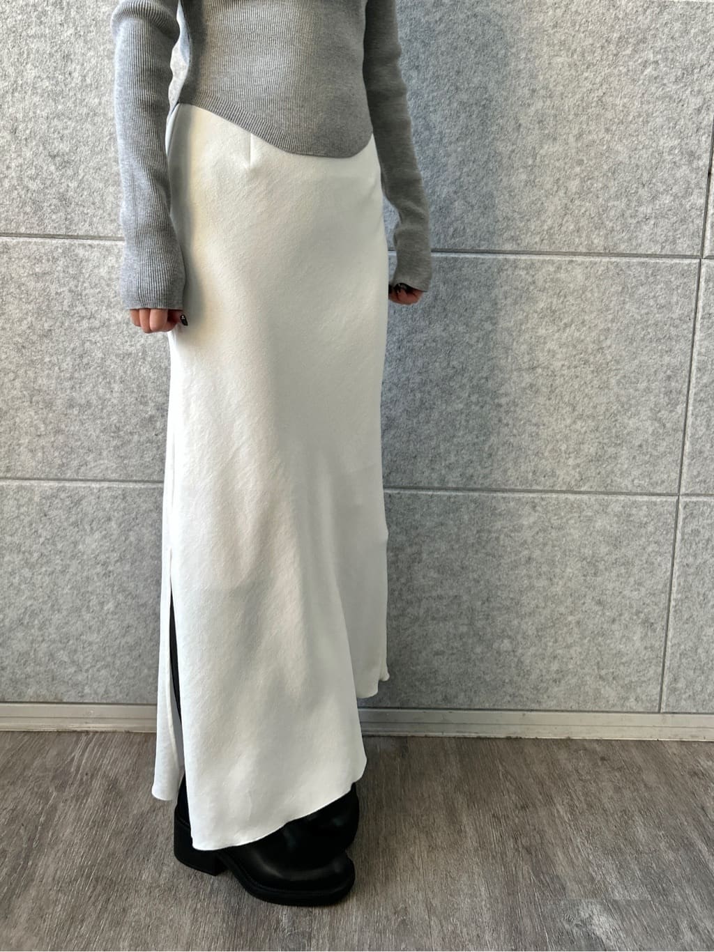 harunaさんの「CODE A｜square fit knit」を使ったコーディネート