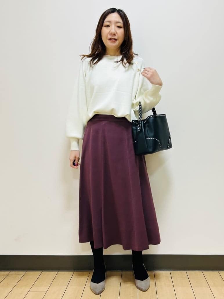 miiiさんの「Reflect｜【ゆったり着られる◎】ラグランスリーブニット」を使ったコーディネート