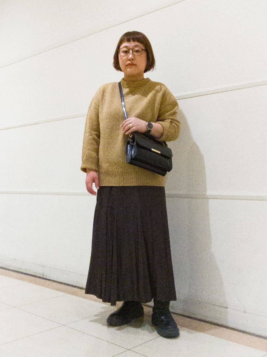 takedaさんの「UNTITLED｜【ゆったり】三つ杢カラーニット」を使ったコーディネート