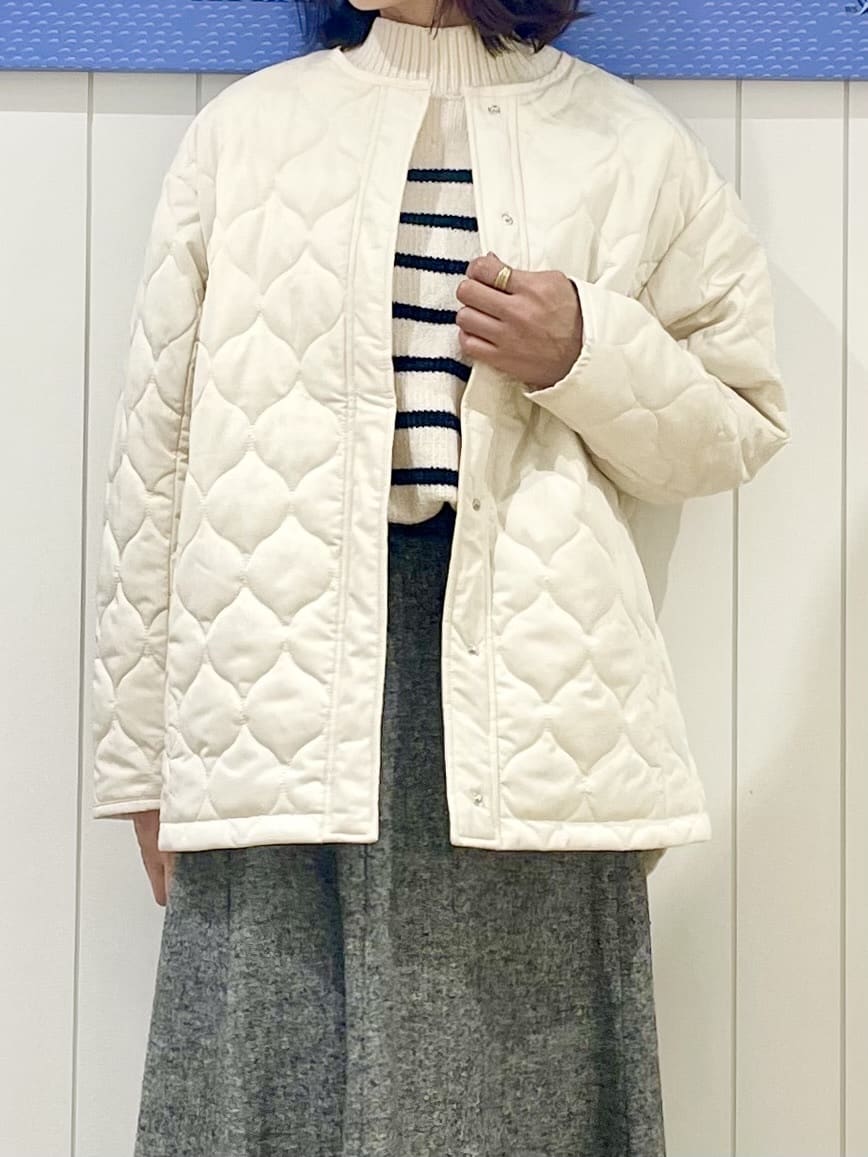 uwatokoさんの「Dessin｜【洗える】ハイネックベロアモールニット」を使ったコーディネート